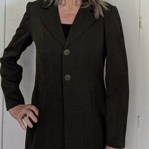 Olive green lightweight blazer by Scarlett